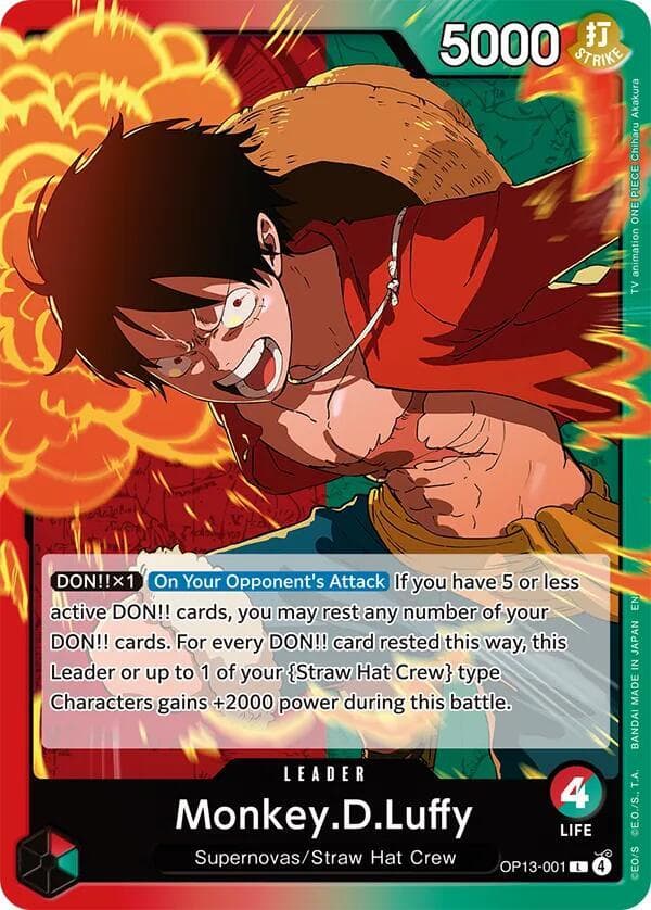 Monkey D. Luffy leader card, One Piece TCG