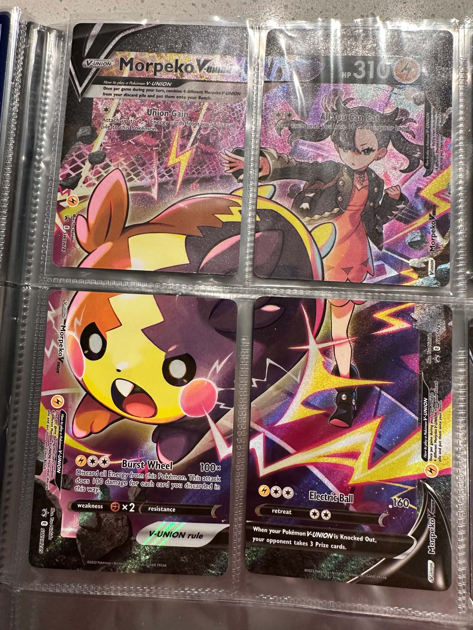Morpeko V-Union (-290) (Set of 4) SWSH290 SWSH: Sword & Shield Promo Cards Holo